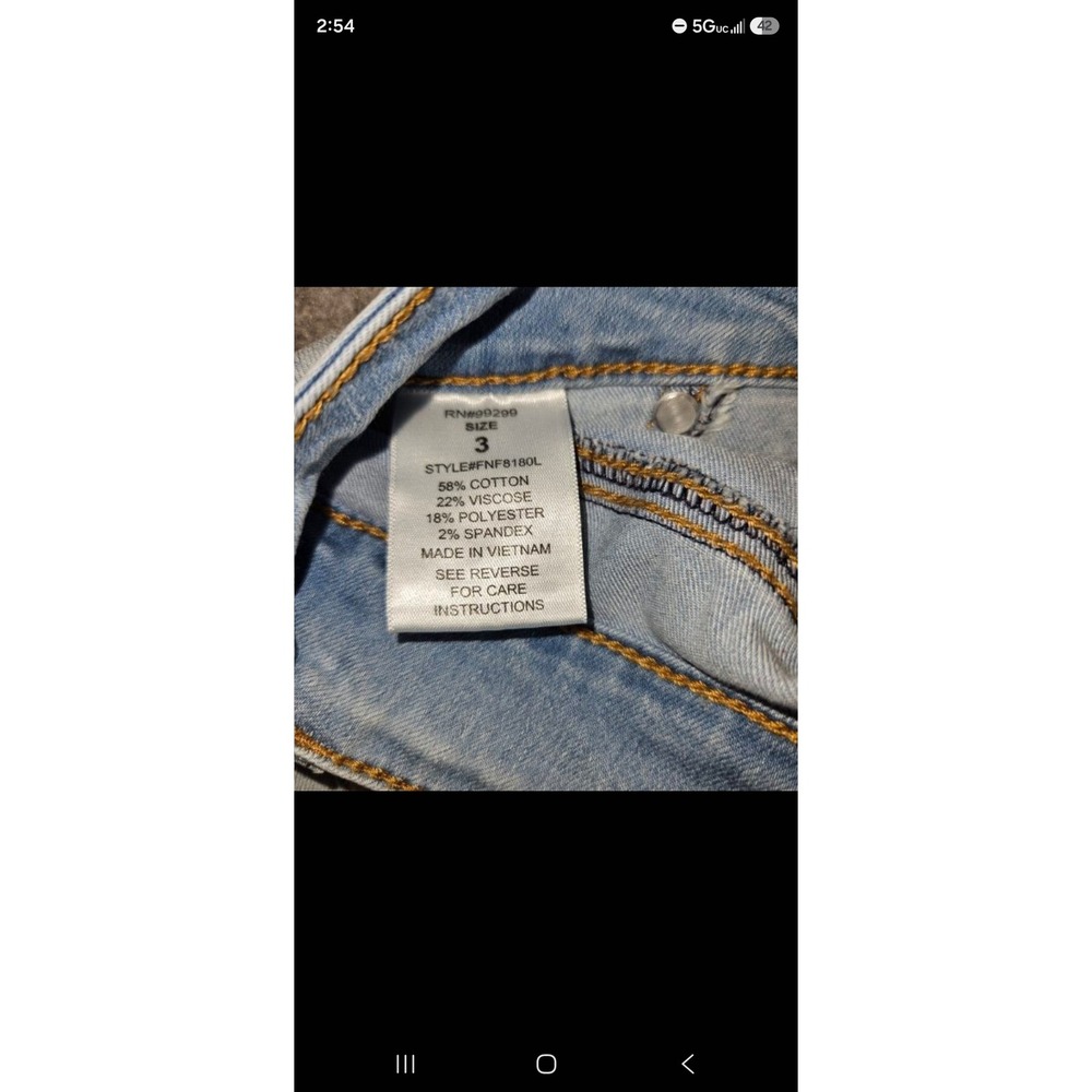 Fashion Nova Womens Skinny Jeans Light Wash Denim Low Rise Stretch Size 3 - Picture 10 of 12